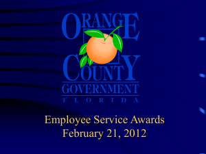 2012-02-21 Presentation Employee Service Awards