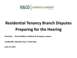 Preparing Yourself for the Hearing