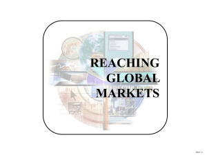 Global Marketing Strategy