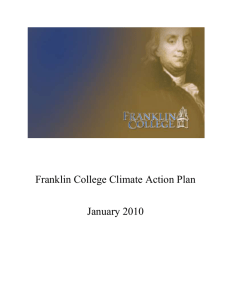 Franklin College Climate Action Plan