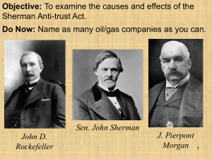 John D. Rockefeller and JP Morgan
