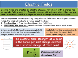 Uniform electric fields