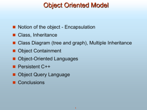 OO Model and XML