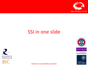 powerpoint slides - Software Sustainability Institute