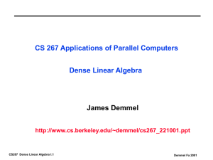 CS267: Introduction - Computer Science Division