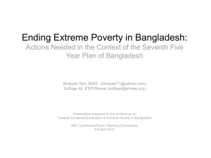 Ending Extreme Poverty in Bangladesh