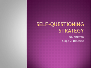 Self-Questioning Strategy