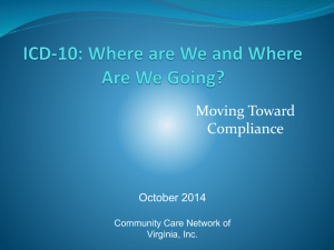 ICD-10 Compliance Presentation