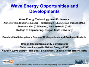 Why Ocean Wave Energy - Electrical Engineering and Computer