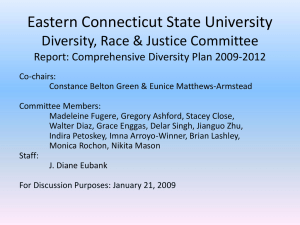 Eastern Connecticut State University Comprehensive Diversity Plan