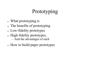 Prototyping - TU Department of Mathematical and Computer Sciences