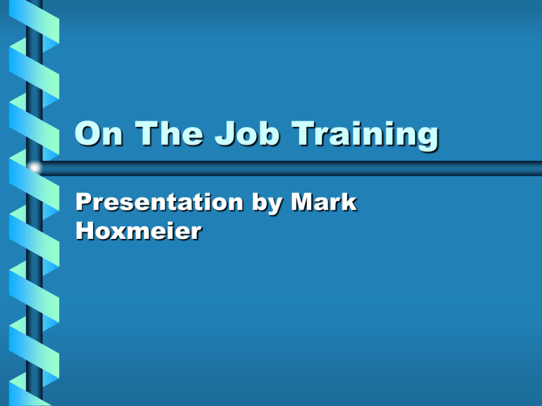 on-the-job-training