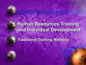 Training Methods - Grassroots Institute