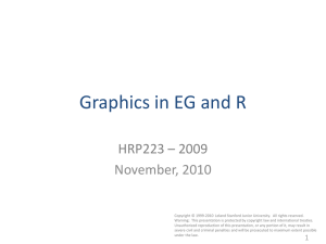 Graphics in EG and R - Stanford University