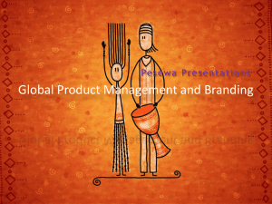 Global Product Management & Branding