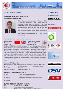 June 2011 Newsletter - Turkish British Chamber of Commerce and