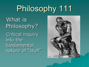 Ethics *Moral Philosophy