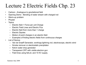 PowerPoint Presentation - Lecture 1 Electric Charge