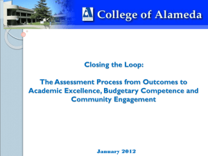 Closing the Assessment Loop at COA