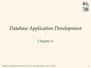 Database Application Development