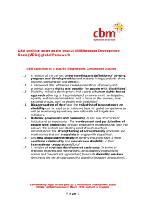 CBM post-2015 position paper with explanatory notes