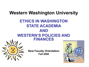 Ethics Orientation Presentation by WWU