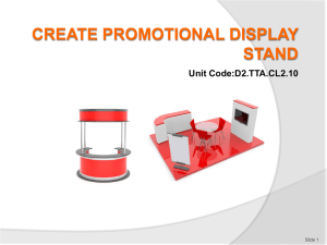 Create Promotional Display Stand