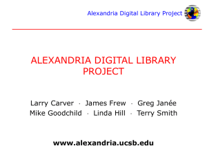 Alexandria Digital Library Project - ERI people pages