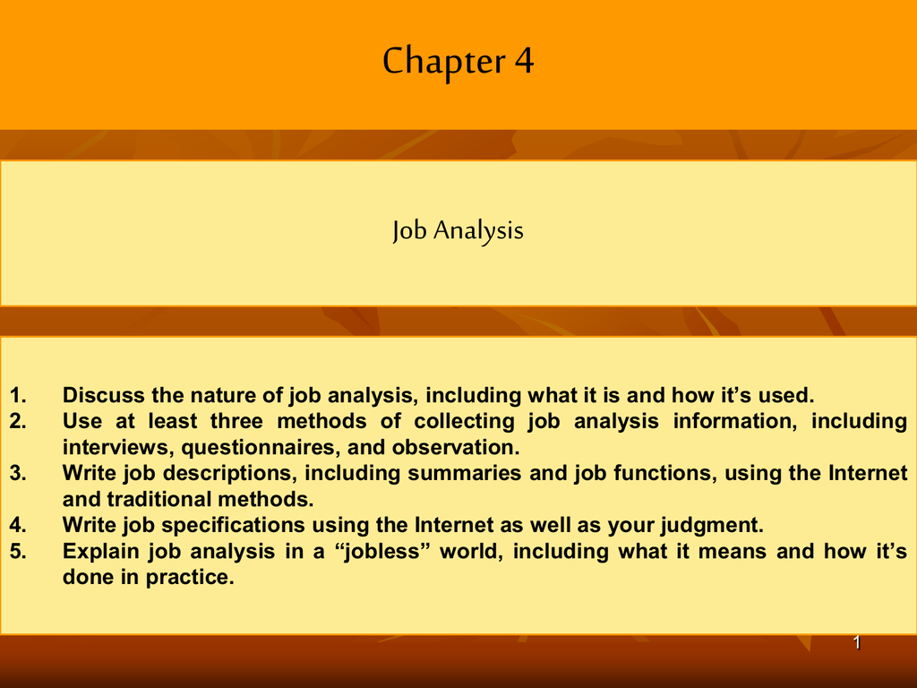  Explain The Purpose Of Job Analysis Uses Of Job Analysis 2022 10 26