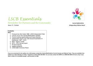 LSCB Essentials Newsletter for Partners and the Community Central
