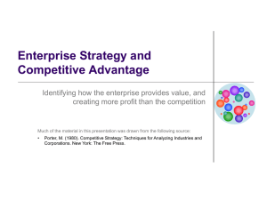 3-03 Enterprise strategy and competitive advantage