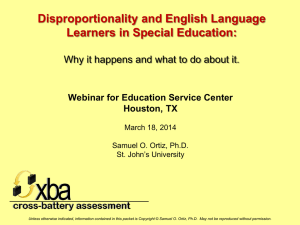 Lack of competent and certified bilingual special education personnel