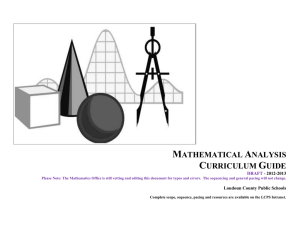 Mathematical Analysis Semester Overview
