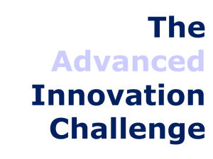 Advanced Innovation Challenge Presentation