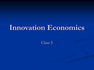 Innovation Economics