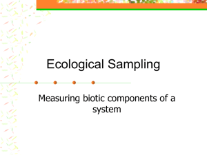 Ecological Sampling