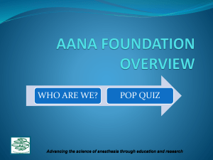 aana foundation overview - American Association of Nurse