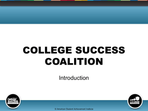 Indiana College Success Coalition - American Student Achievement