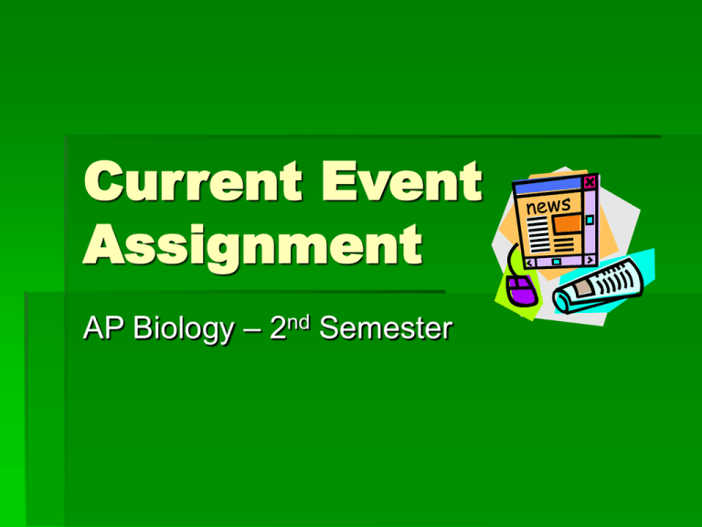 Current Event Assignment JJ
