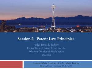 1.i. Overview of Patent Law Principles by Judge James L. Robart