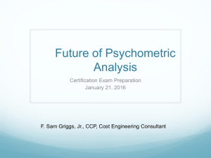 Certification Exam Psychometrics Part II: The Wave of