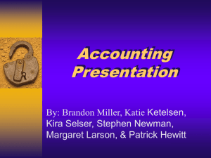 Accounting Presentation