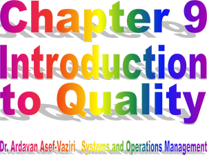 PRODUCTIONS/OPERATIONS MANAGEMENT
