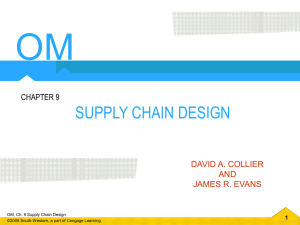 Chapter 9 Supply Chain Design 4 4 - 4LTR Press