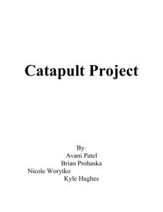 Catapult Project Part 1
