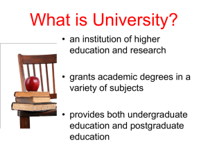 2. Undergraduate Degree - SJAM Career Studies february 6
