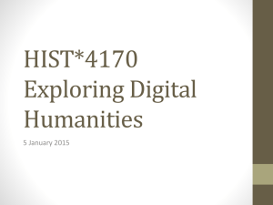 Exploring Digital Humanities