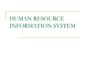 HUMAN RESOURCE INFORMATION SYSTEm