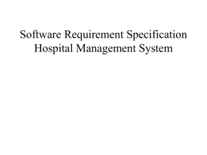 Software Requirement Specification Hospital
