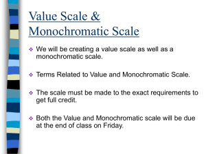 Value Scale & Monochromatic Scale